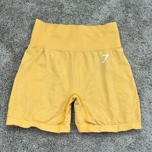 Gymshark Women Yellow Athletic Shorts Small